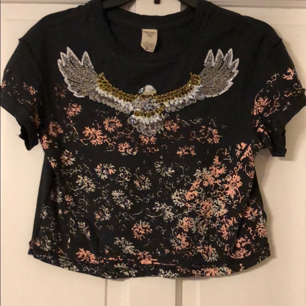 Free People Cropped T-Shirt Size Small